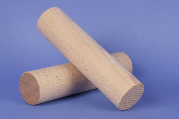 Cylindre en bois Ø 4,5 x 18 cm | cylindres en bois Ø 4,5 cm | cylindre